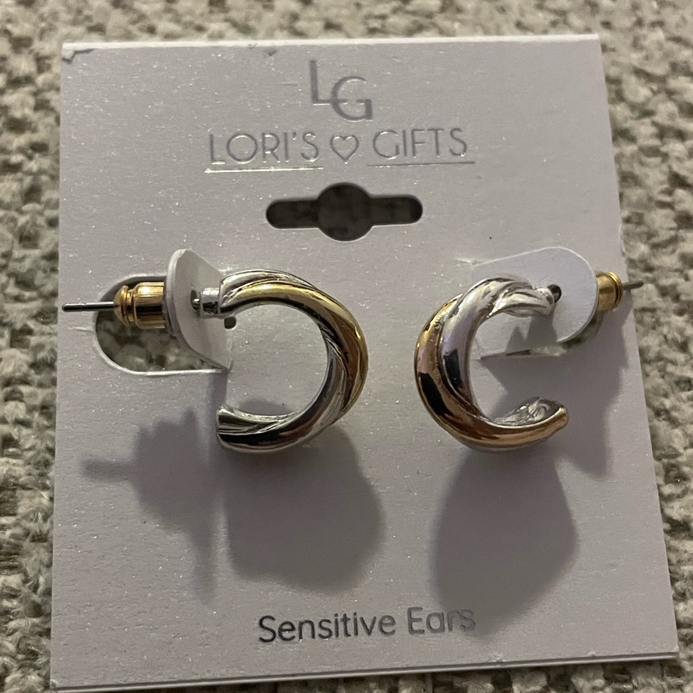 LG Silver and Gold Tone Earrings